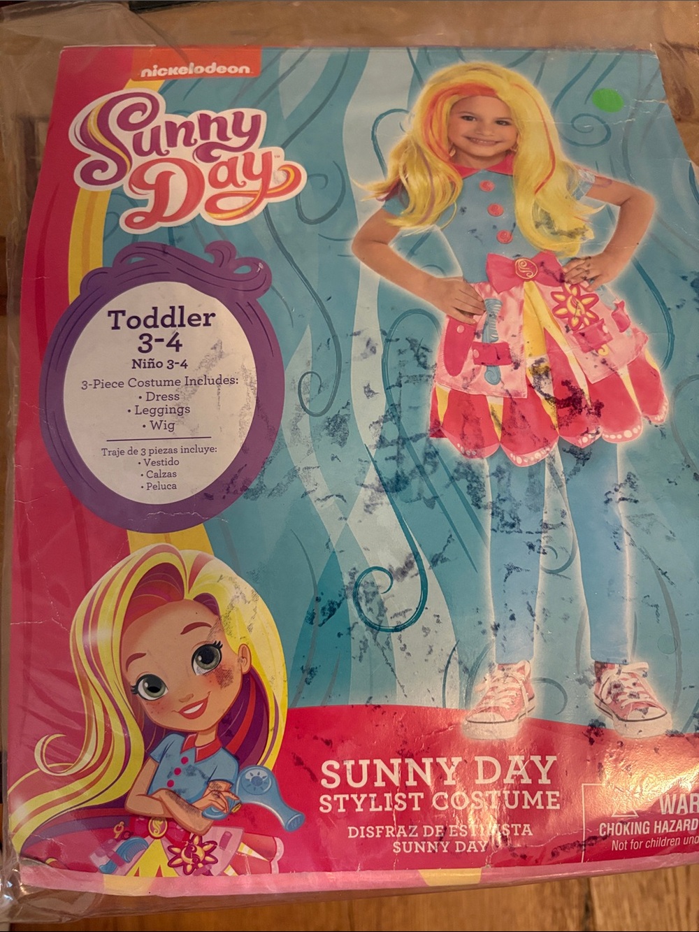 Nickelodeon Sunny Day Stylist Costume - Pink & Yellow NWOTS